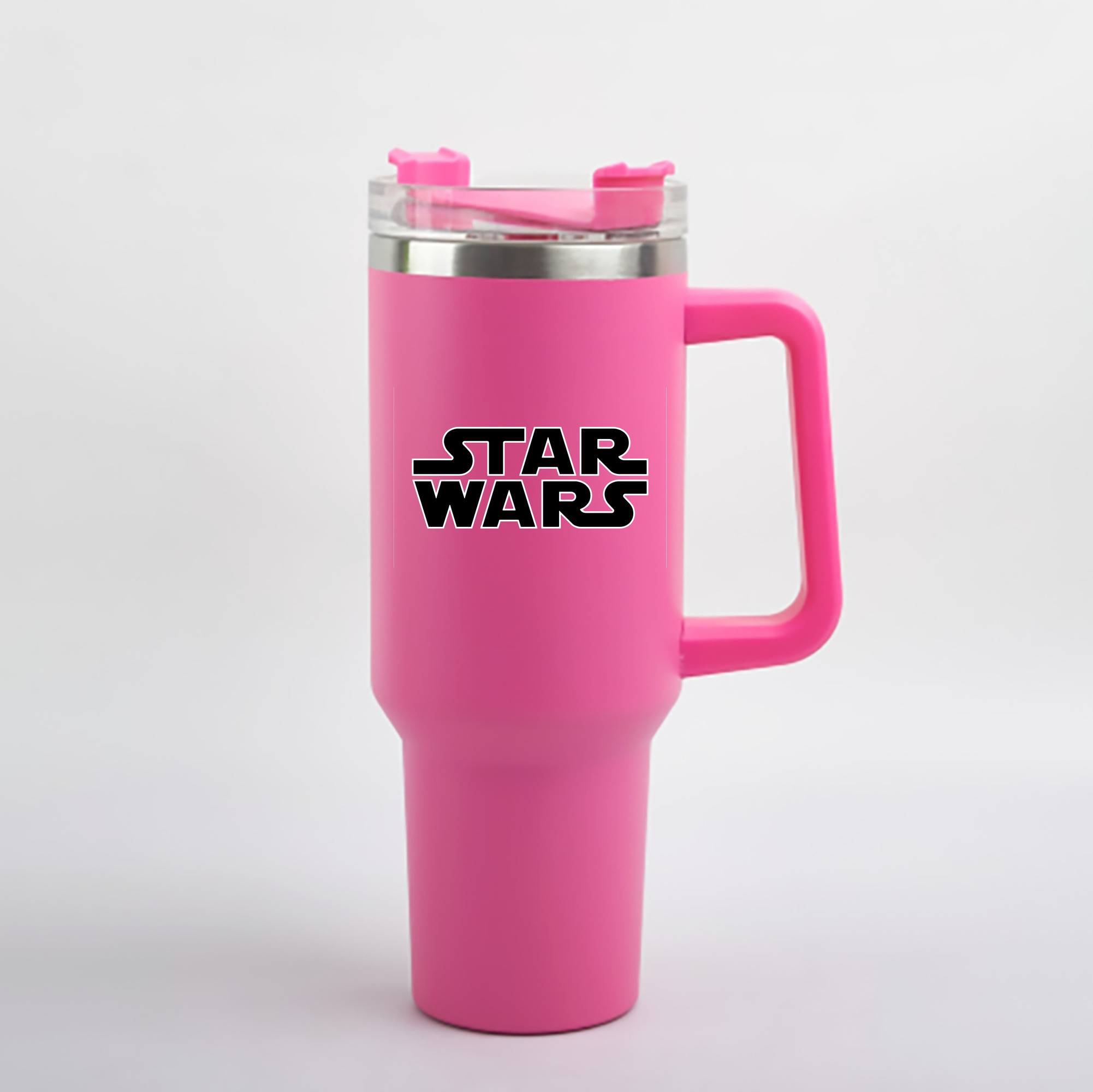 （画像用） スター・ウォーズ Star Wars 1200mL車用タンブラー - クリスタルステッカー（プラスチックストロー付き）